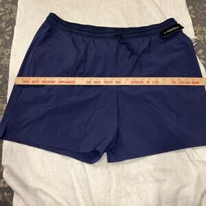 NWT Ideology Plus Size Tennis Golf Shorts Women's 2X Blue Zip Pockets